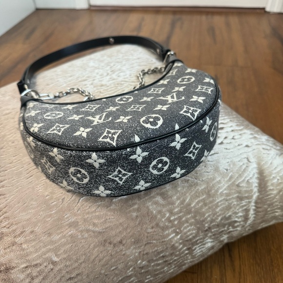 LOUIS VUITTON Monogram Jacquard Denim Loop Black! - Picture 10 of 16